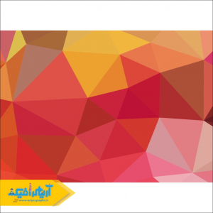 دانلود وکتور ابسترکت تنالیته قرمز و زرد و صورتی